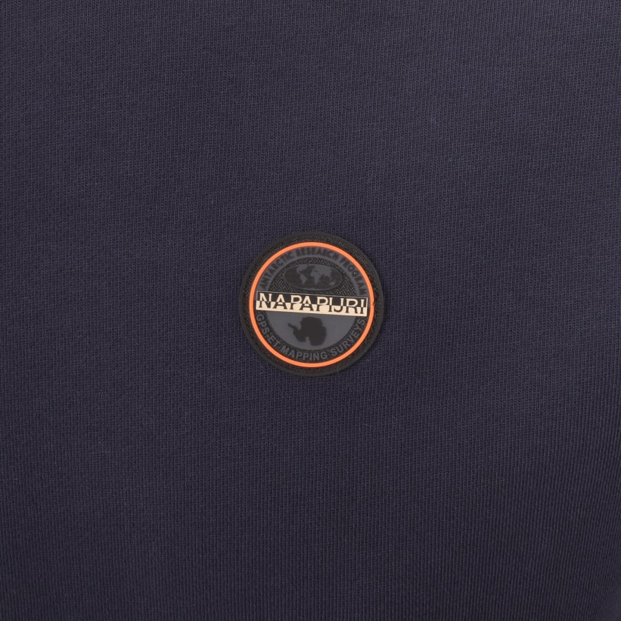 Image number 3 for Napapijri Badge Sweatshirt Navy