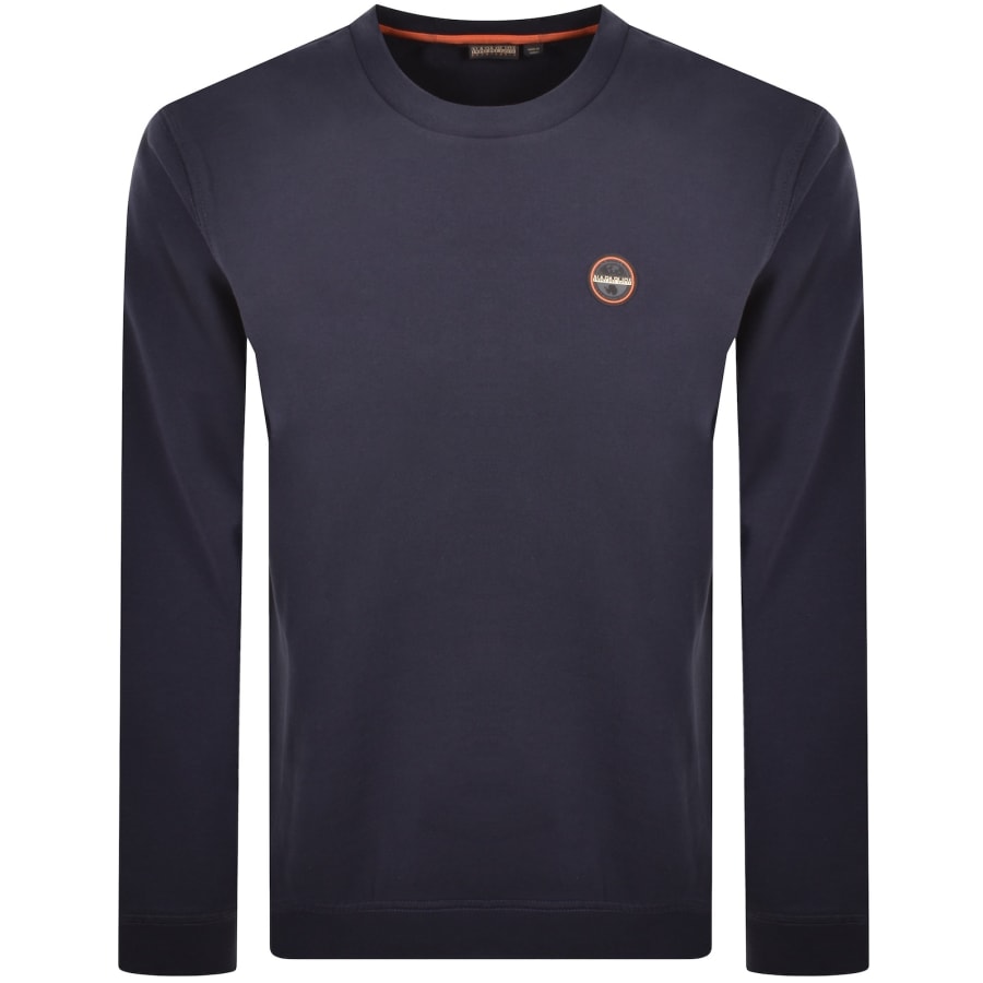 Image number 1 for Napapijri Badge Sweatshirt Navy