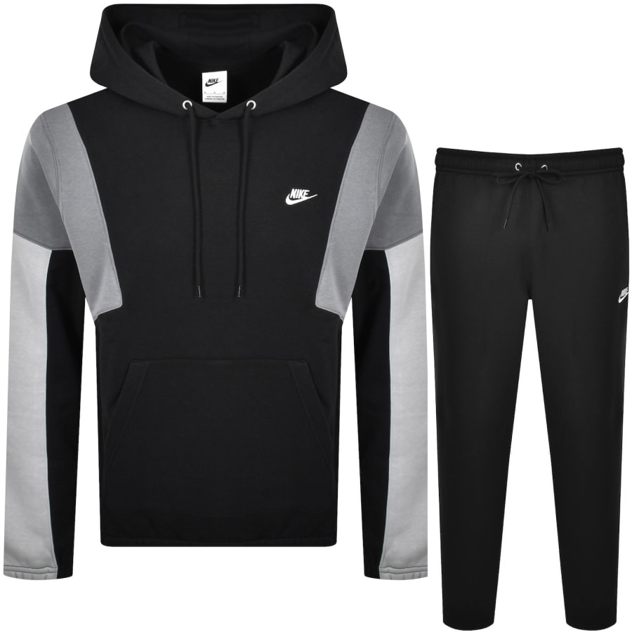 Image number 1 for Nike Club GX Hooded Tracksuit Black