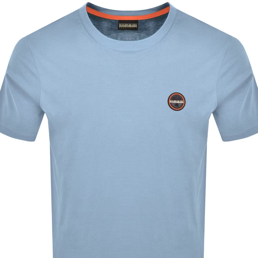 Image number 2 for Napapijri Salis Logo T Shirt Blue