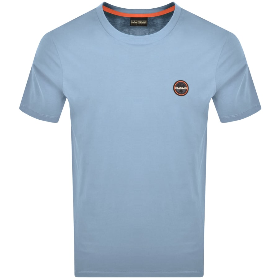 Image number 1 for Napapijri Salis Logo T Shirt Blue
