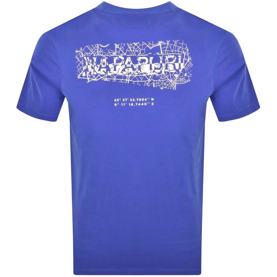 Image number 5 for Napapijri Turrach Logo T Shirt Blue