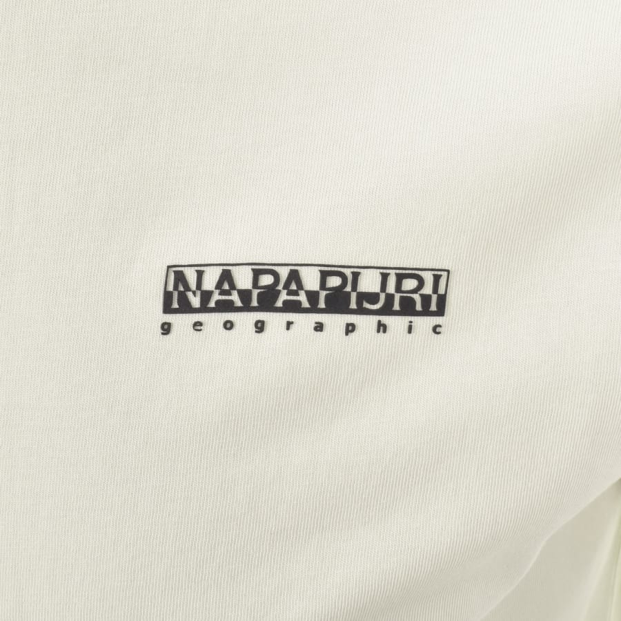 Image number 3 for Napapijri Small Box Logo T Shirt Beige