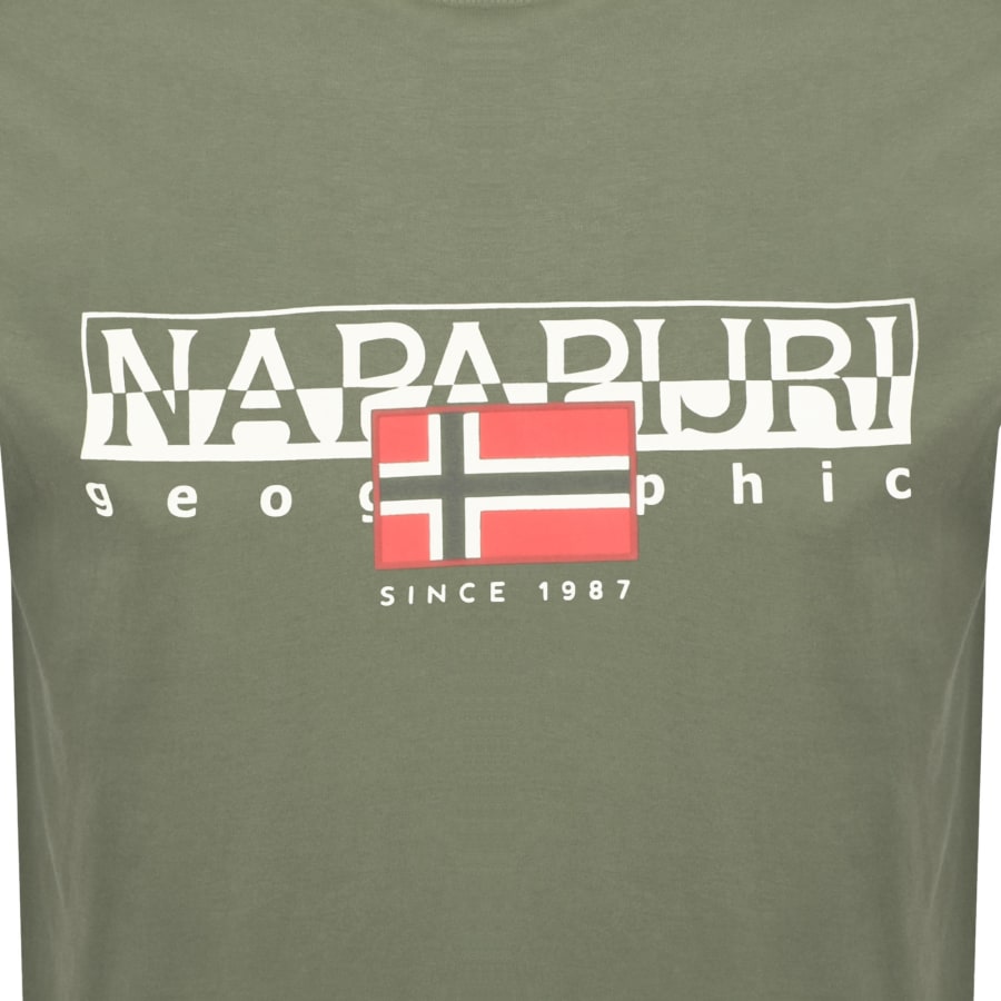 Image number 3 for Napapijri S Aylmer T Shirt Green