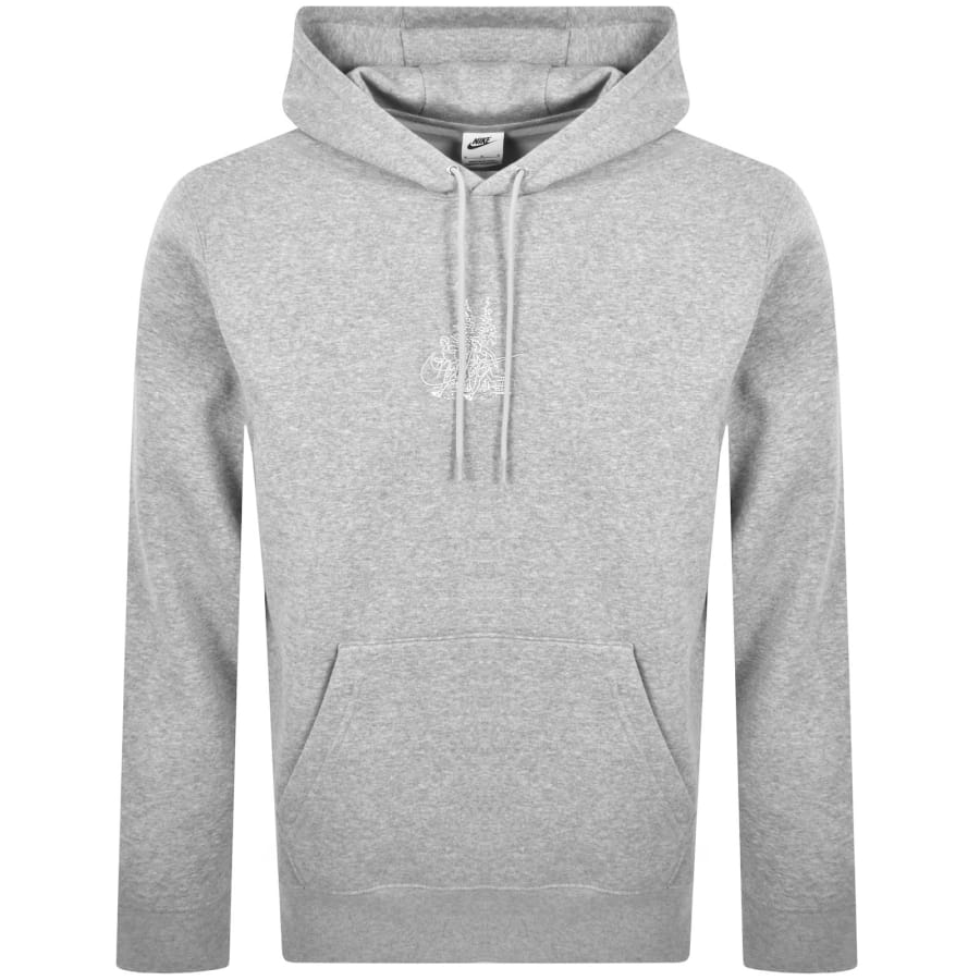 Image number 2 for Nike Run Reissue Hoodie Dark Grey Heather