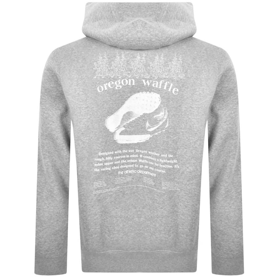 Image number 4 for Nike Run Reissue Hoodie Dark Grey Heather