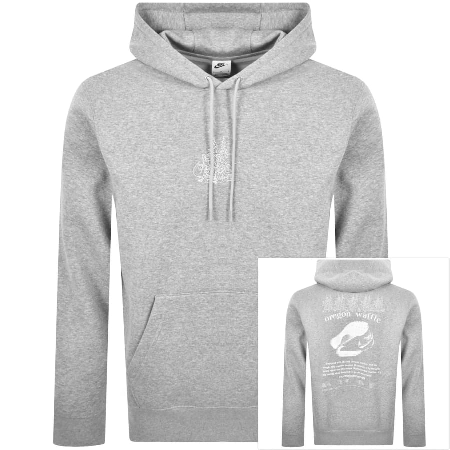 Image number 1 for Nike Run Reissue Hoodie Dark Grey Heather