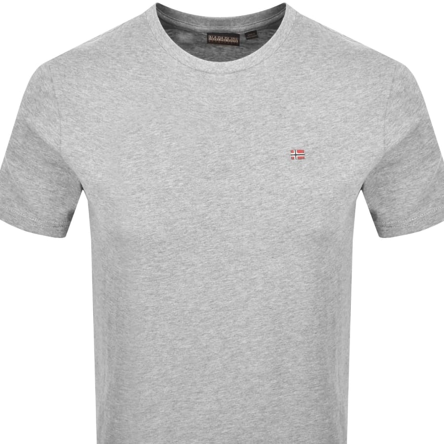 Image number 2 for Napapijri Salis Logo T Shirt Grey