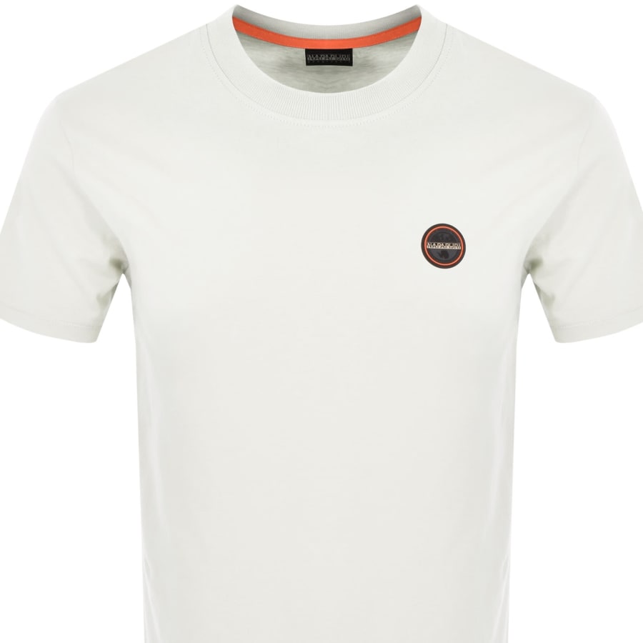 Image number 2 for Napapijri S Badge T Shirt Off White