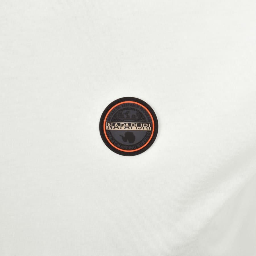 Image number 3 for Napapijri S Badge T Shirt Off White