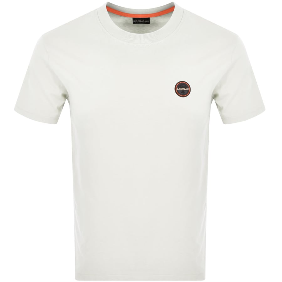 Image number 1 for Napapijri S Badge T Shirt Off White