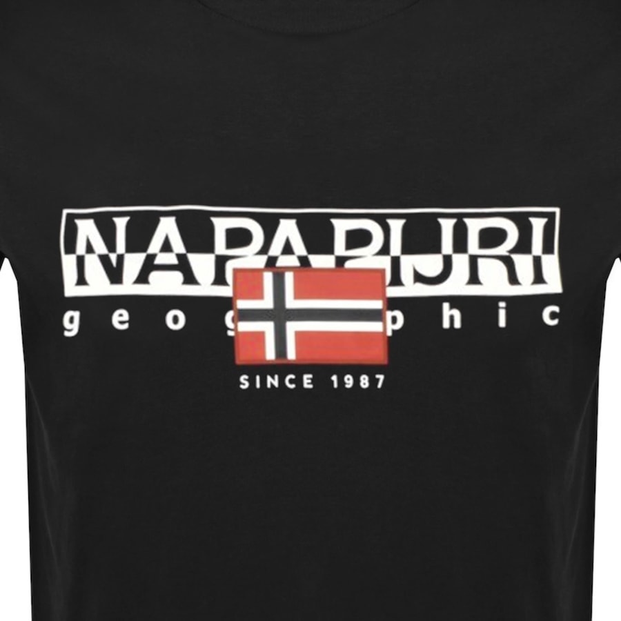 Image number 3 for Napapijri S Aylmer T Shirt Black