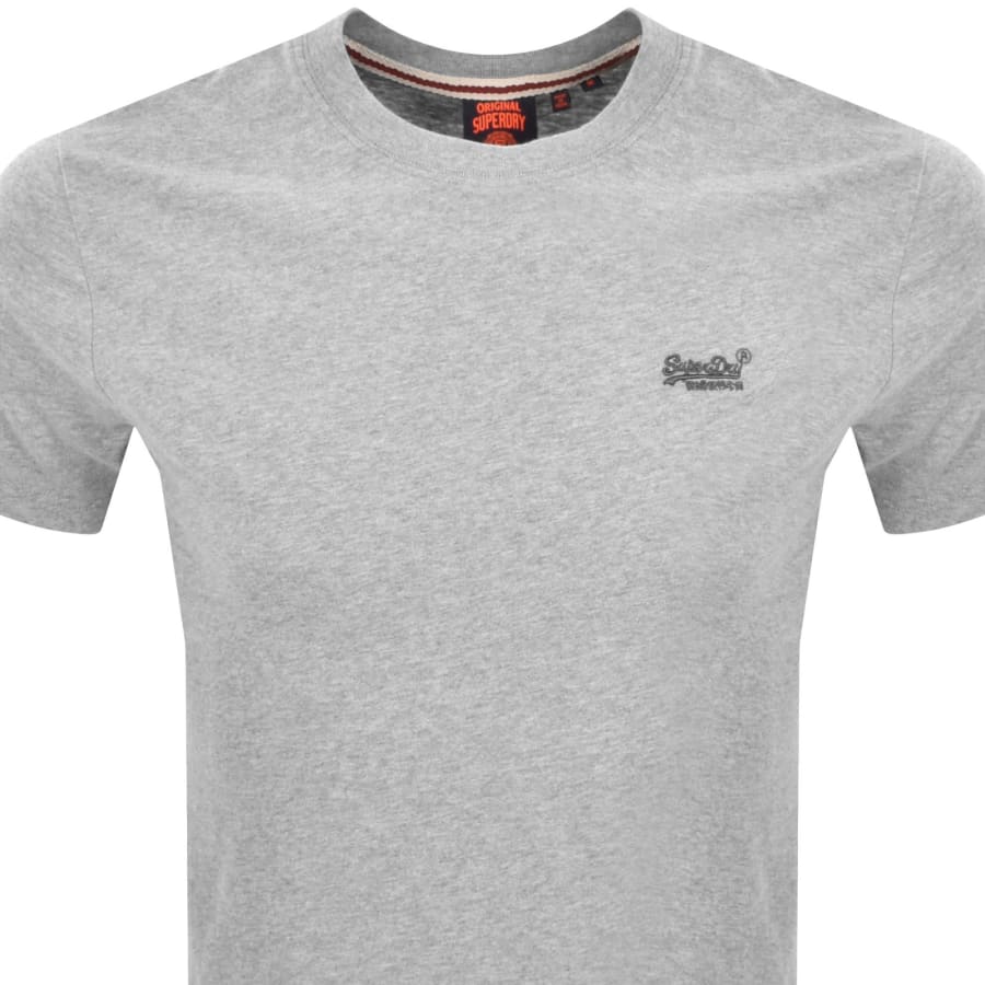 Image number 2 for Superdry Vintage Logo T Shirt Grey