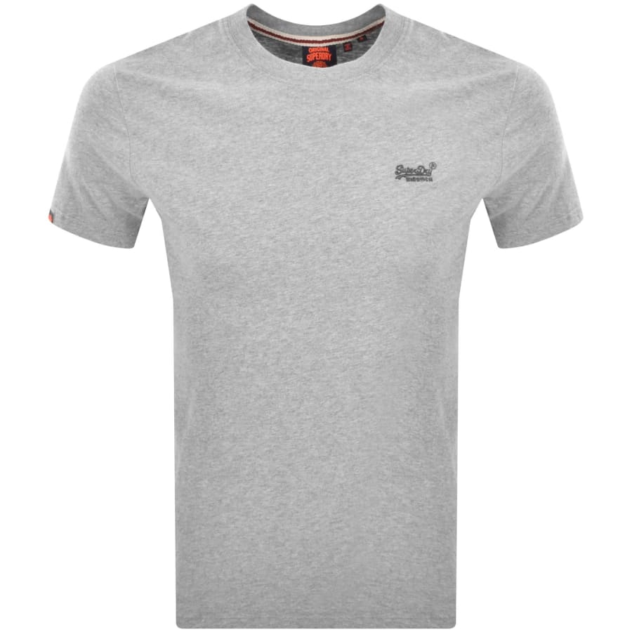 Image number 1 for Superdry Vintage Logo T Shirt Grey