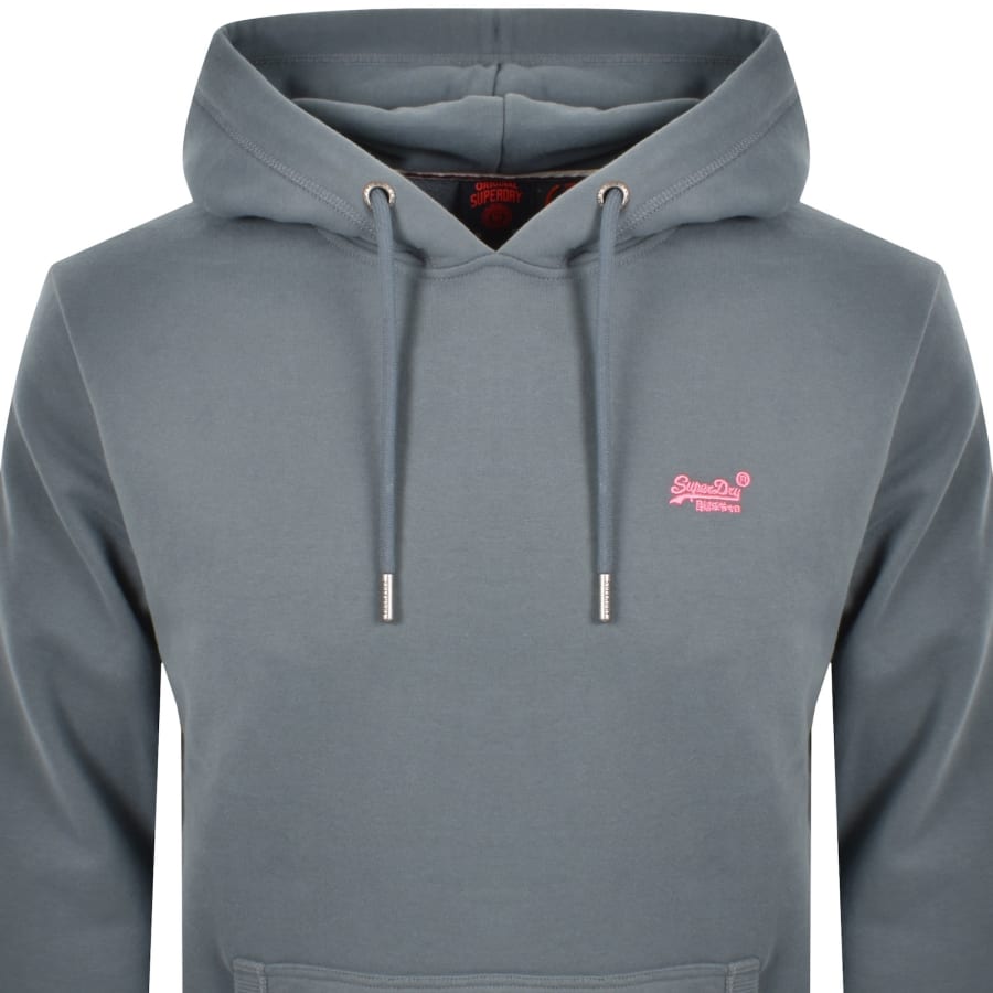 Image number 2 for Superdry Essential Logo Hoodie Blue