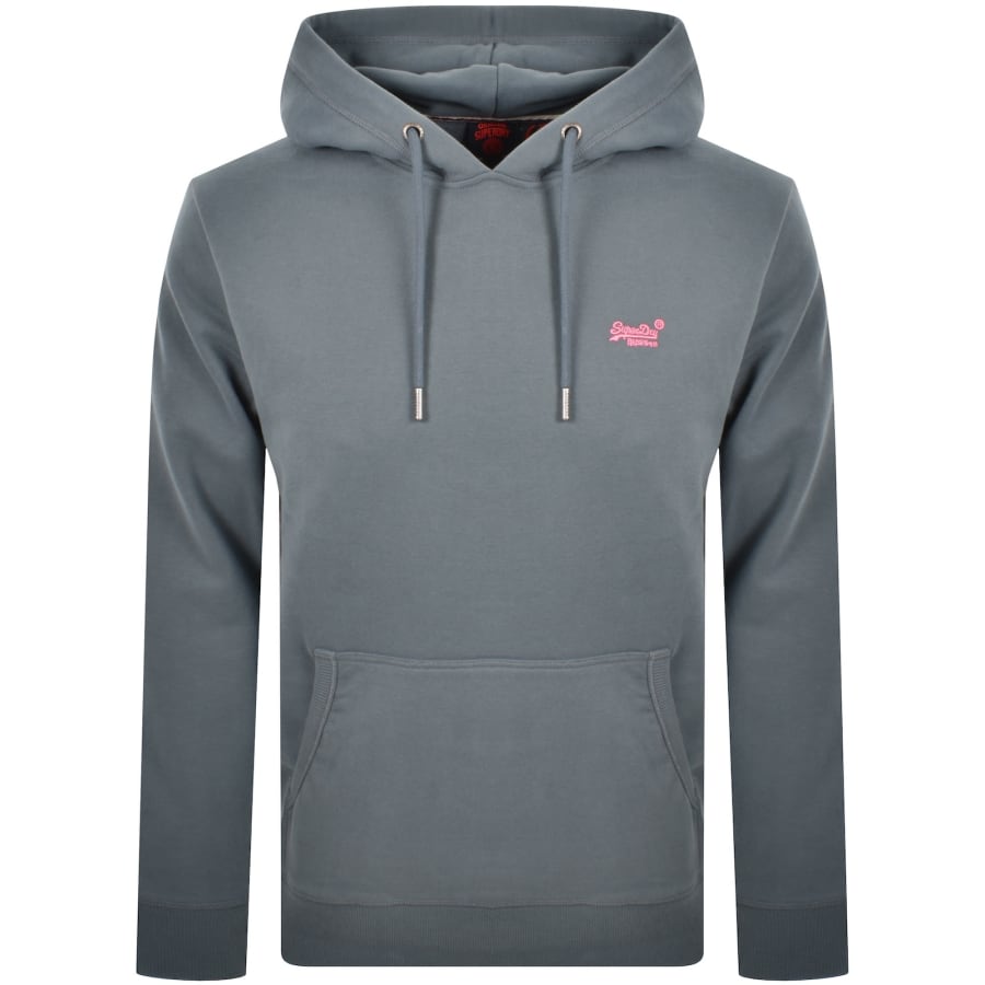 Image number 1 for Superdry Essential Logo Hoodie Blue