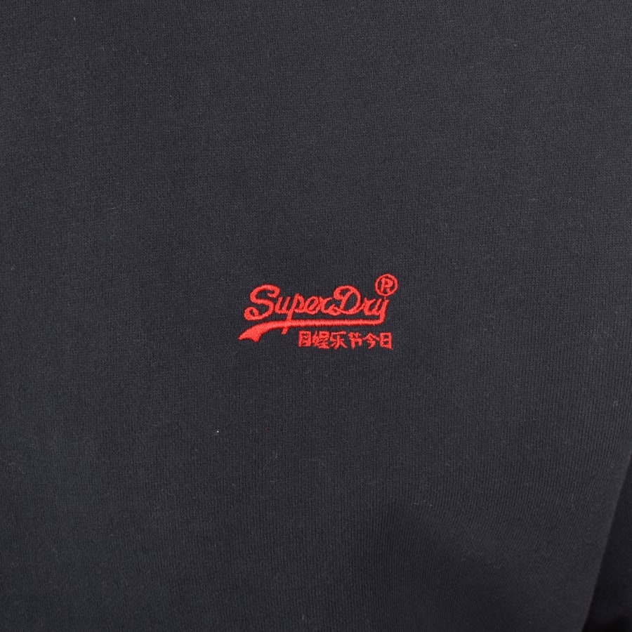Image number 3 for Superdry Essential Logo Hoodie Navy