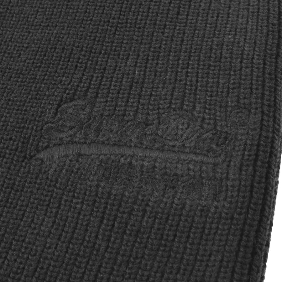 Image number 3 for Superdry Knit Beanie Hat Black