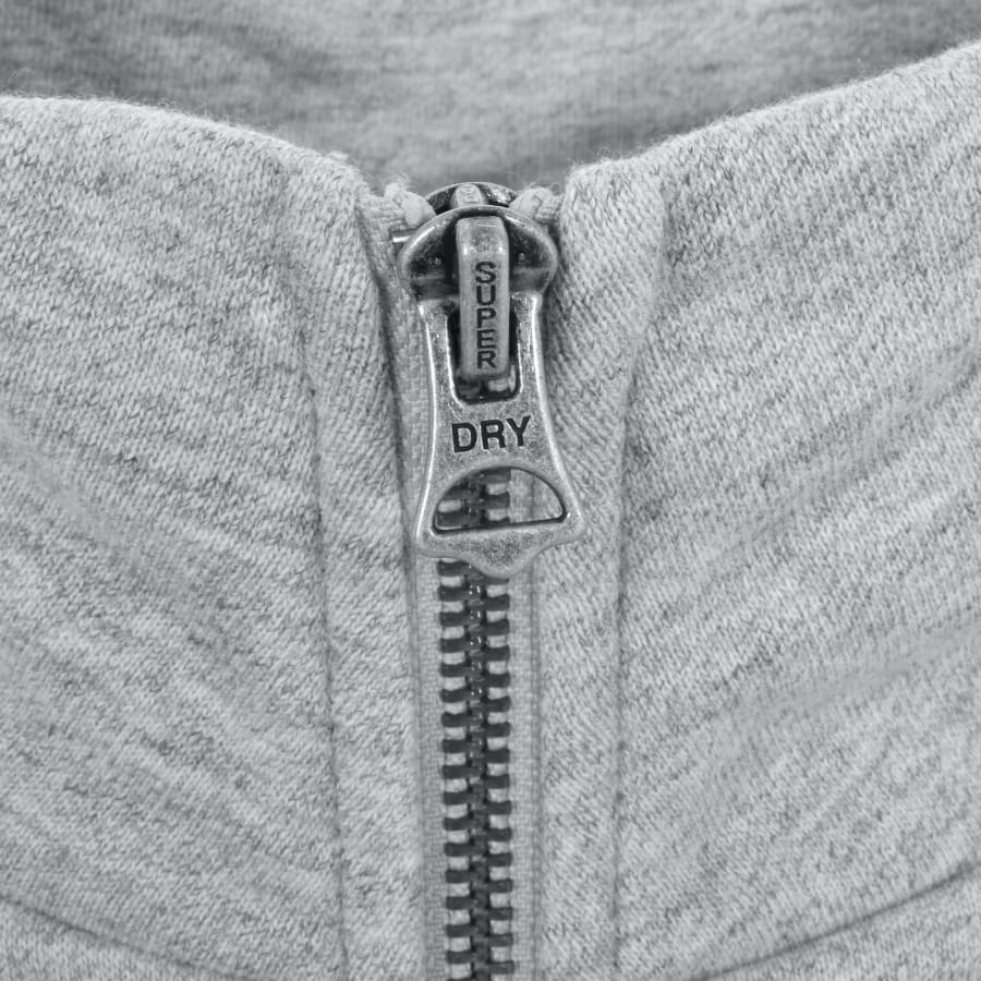 Image number 4 for Superdry Essential Logo Henley Sweatshirt Grey