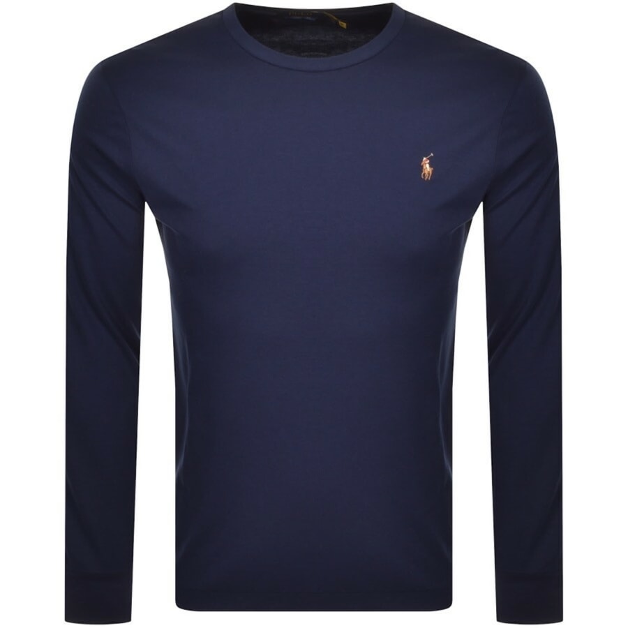 Image number 1 for Ralph Lauren Long Sleeved T Shirt Navy