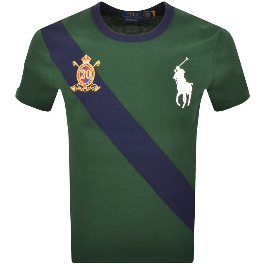 Image number 1 for Ralph Lauren Crew Neck Slim Fit T Shirt Green