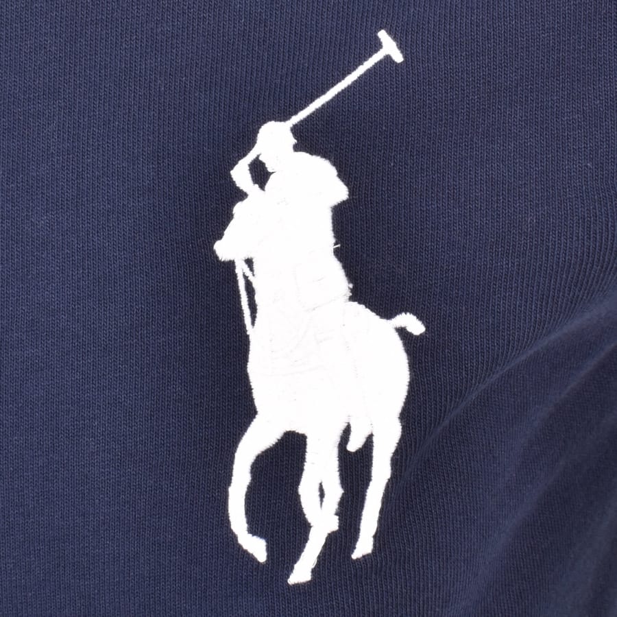 Image number 3 for Ralph Lauren Crew Neck Slim Fit T Shirt Navy