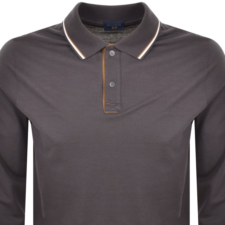 Image number 3 for Paul And Shark Polo T Shirt Charcoal Grey