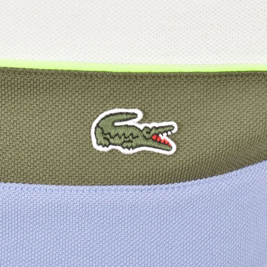 Image number 3 for Lacoste Colour Block Polo T Shirt White