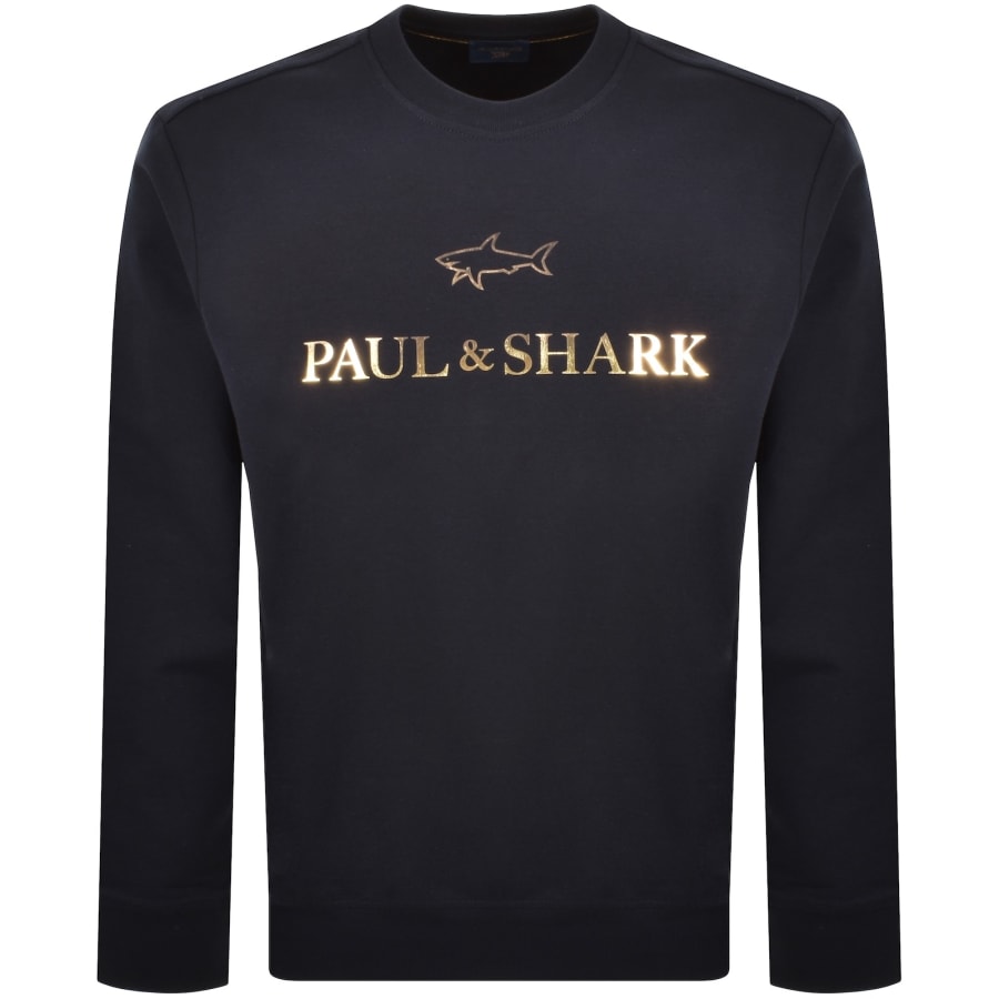 Image number 1 for Paul And Shark Logo Sweatshirt Navy