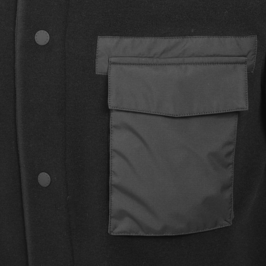 Image number 3 for Paul And Shark Fleece Overshirt Black