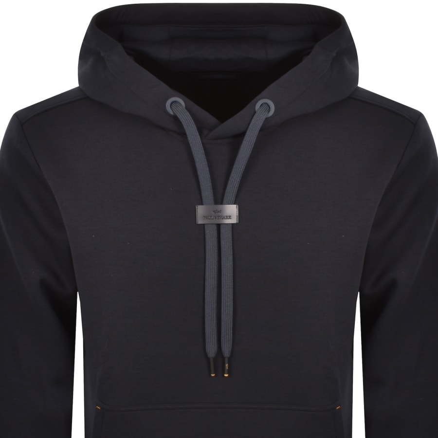 Image number 2 for Paul And Shark Logo Badge Hoodie Navy