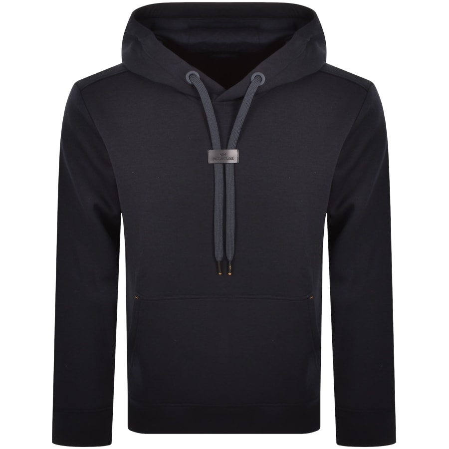 Image number 1 for Paul And Shark Logo Badge Hoodie Navy