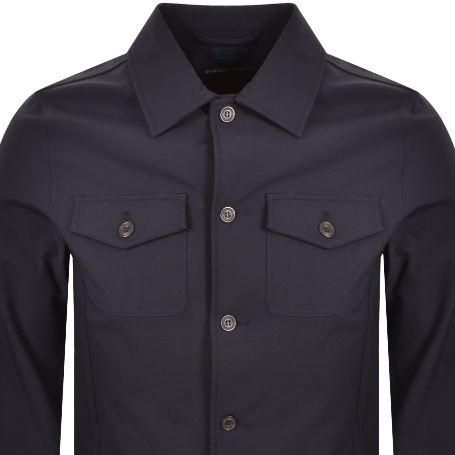 Image number 2 for Paul And Shark Stretch Overshirt Navy