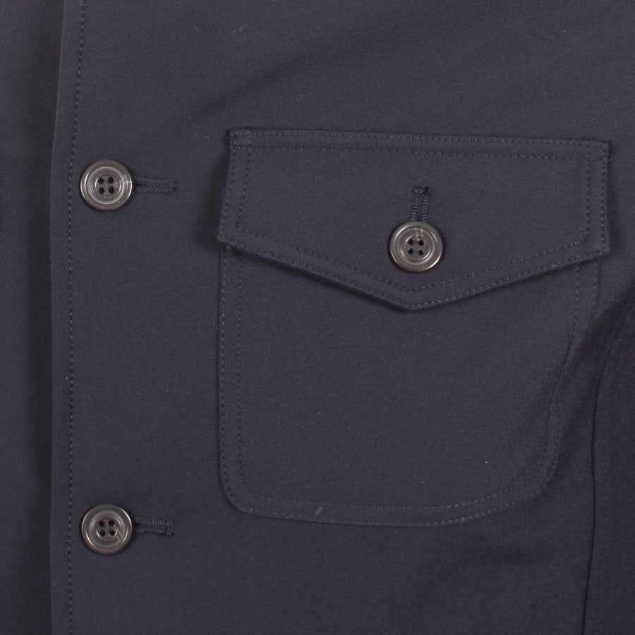 Image number 3 for Paul And Shark Stretch Overshirt Navy