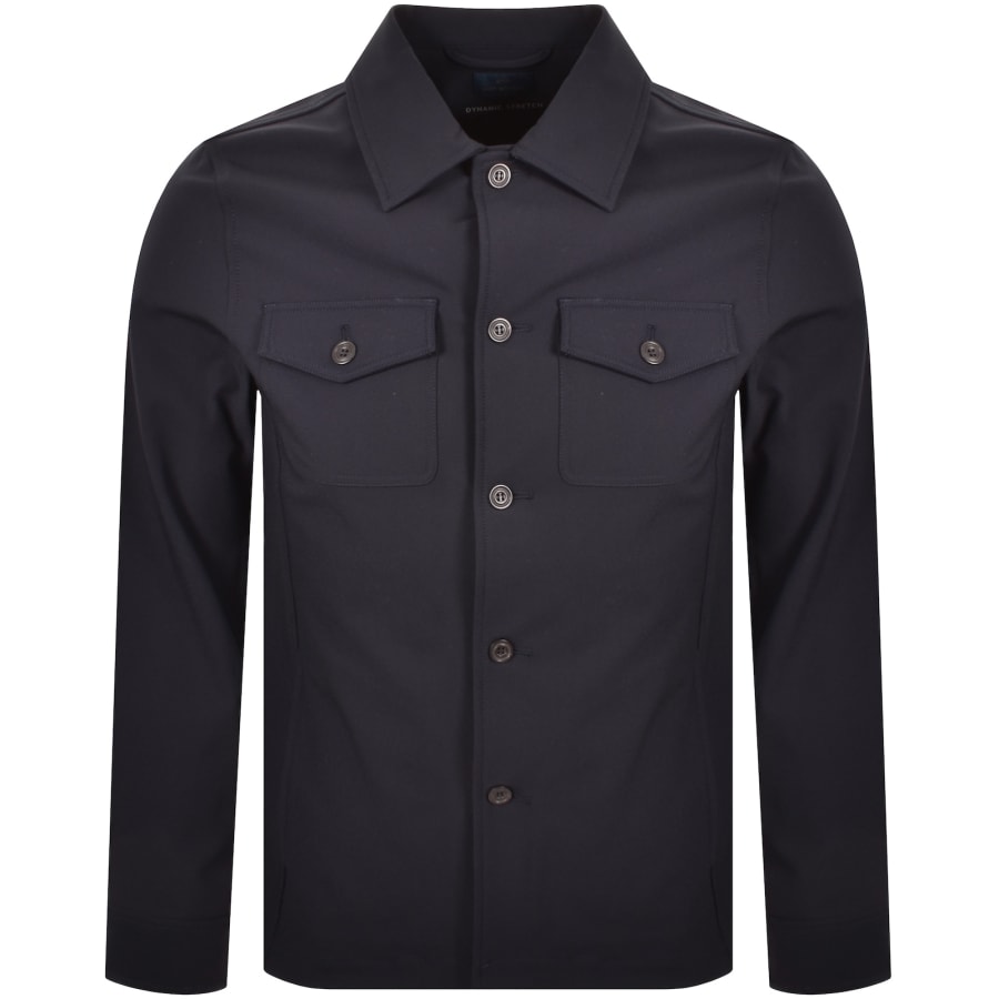 Image number 1 for Paul And Shark Stretch Overshirt Navy
