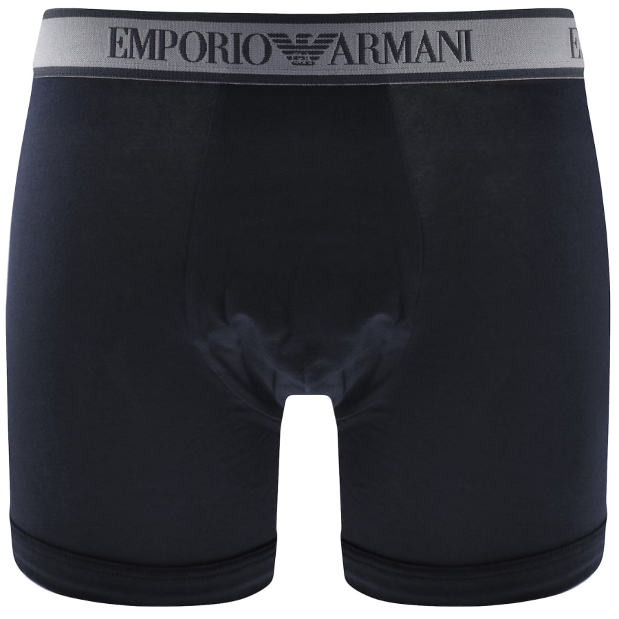 Image number 2 for Emporio Armani 3 Pack Boxer Briefs Armani Blue