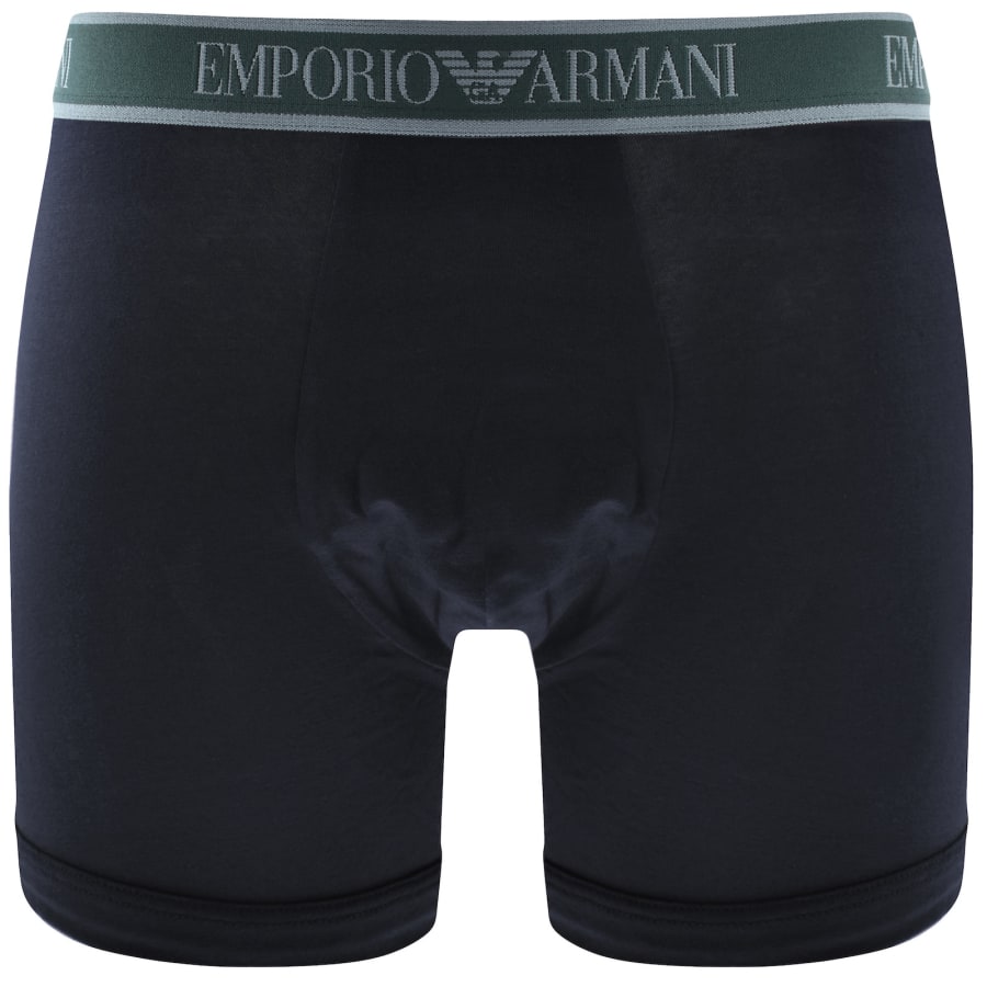 Image number 3 for Emporio Armani 3 Pack Boxer Briefs Armani Blue