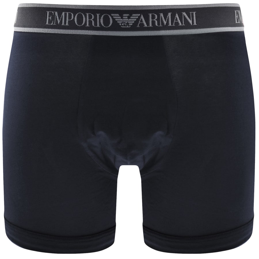 Image number 4 for Emporio Armani 3 Pack Boxer Briefs Armani Blue