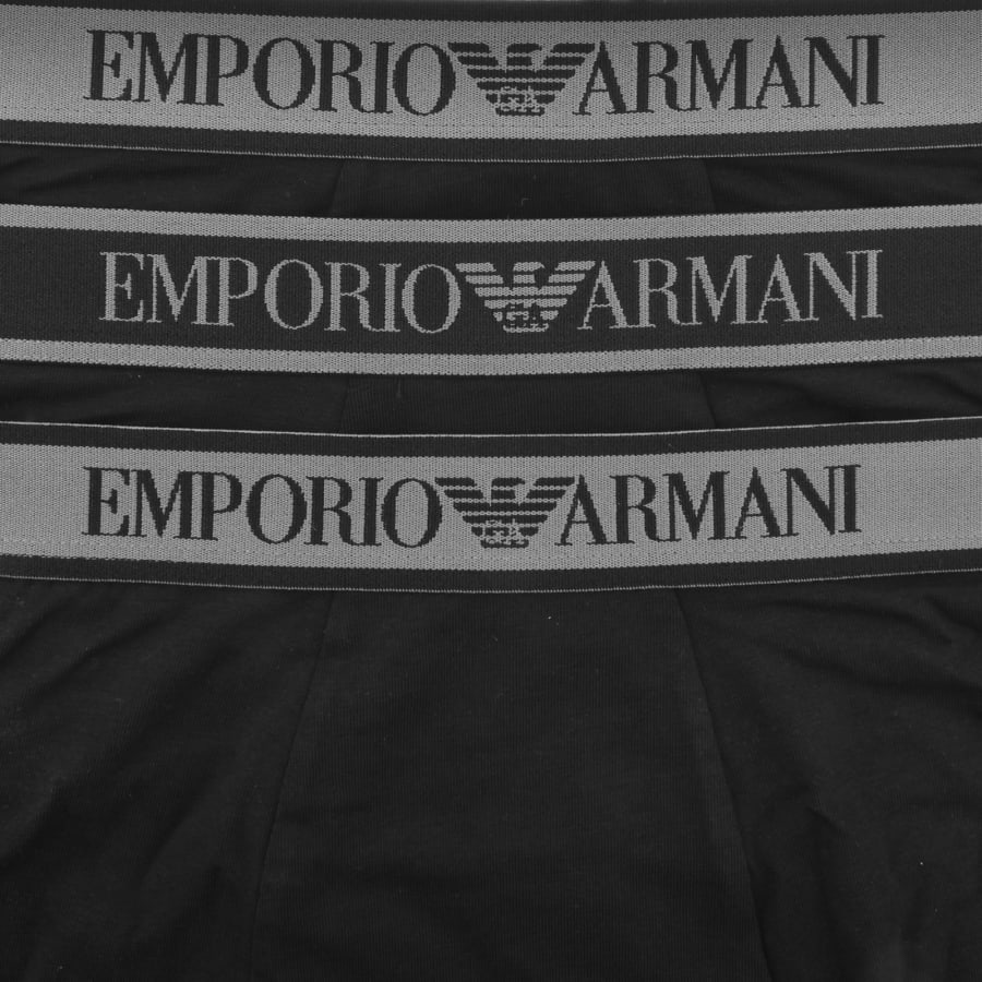 Image number 5 for Emporio Armani 3 Pack Boxer Briefs Black