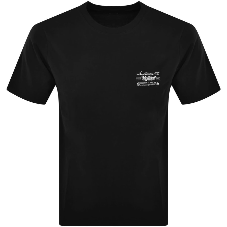 Image number 2 for Levis Short Sleeve Relaxed Fit T Shirt Black