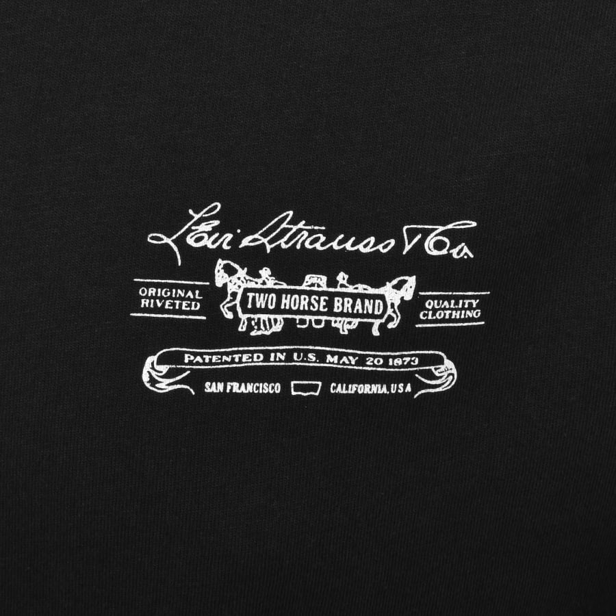 Image number 3 for Levis Short Sleeve Relaxed Fit T Shirt Black