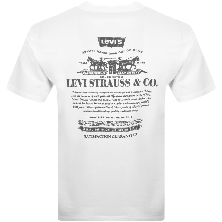 Image number 5 for Levis Original Graphic T Shirt White
