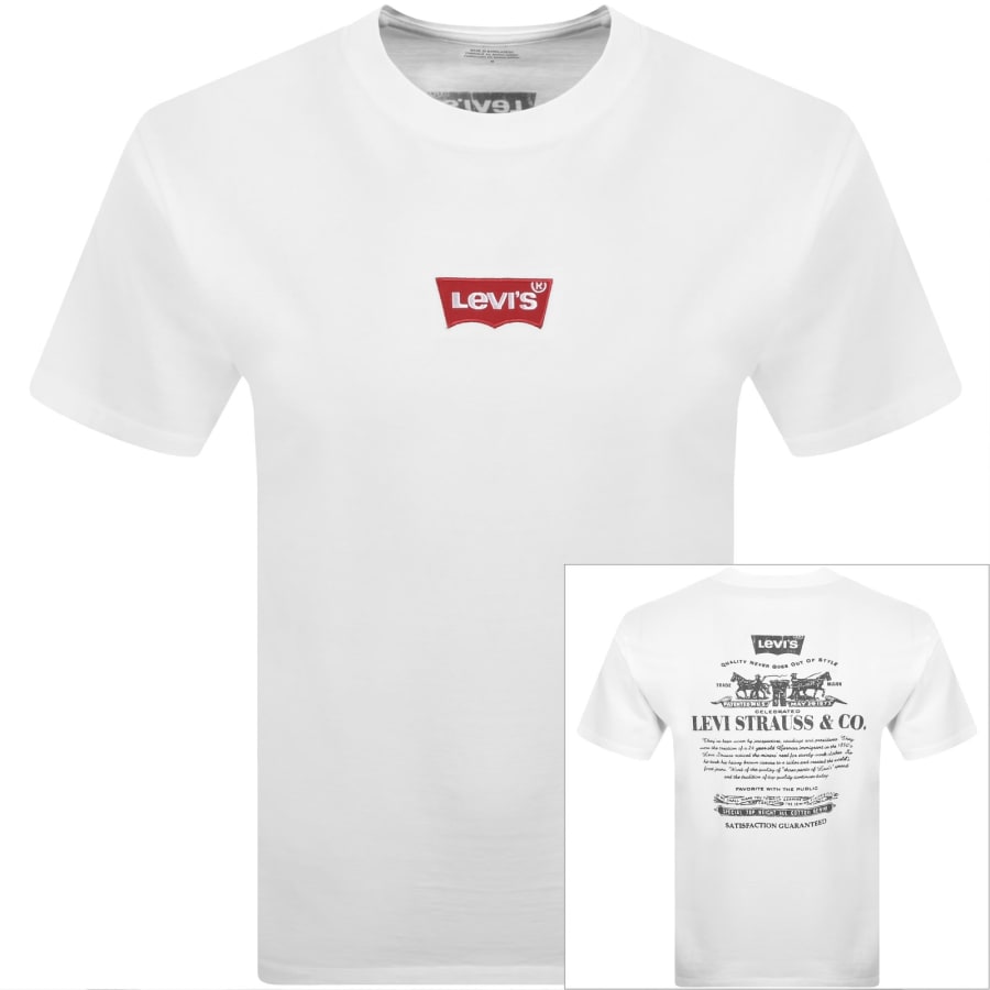 Image number 1 for Levis Original Graphic T Shirt White