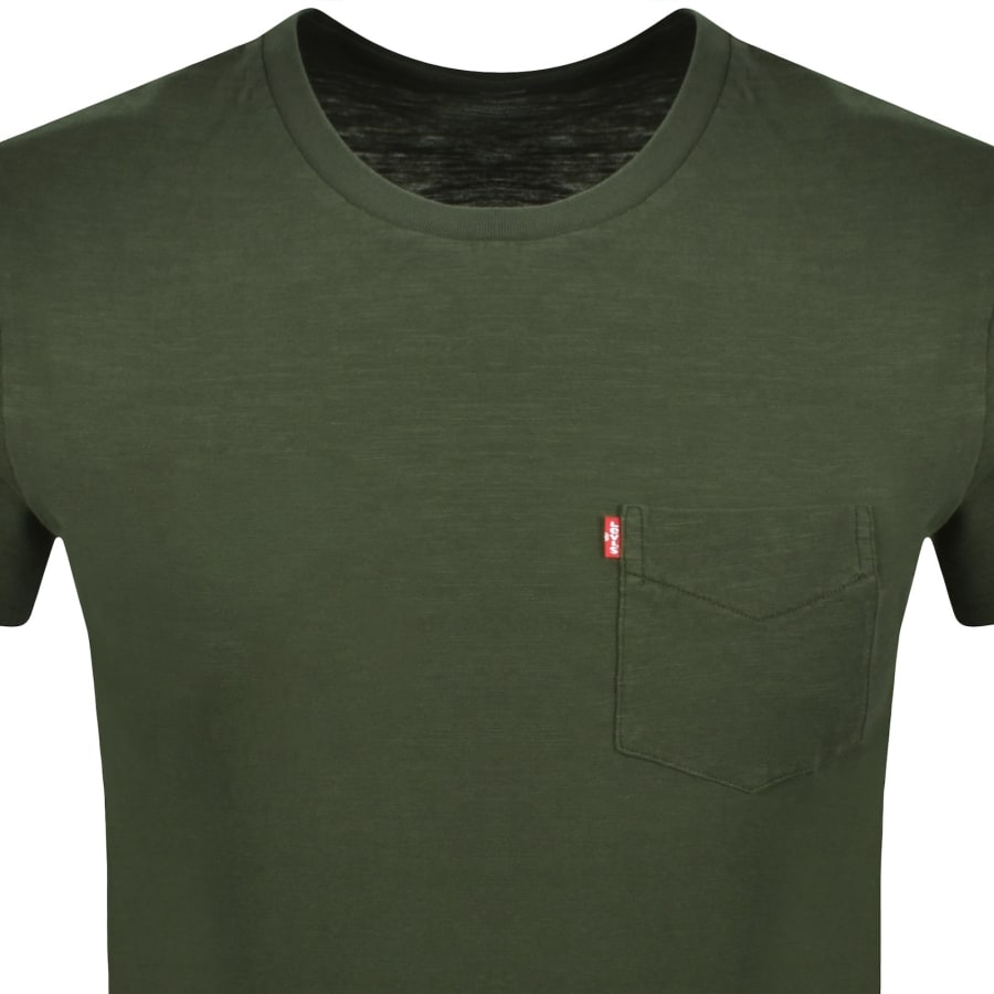Image number 2 for Levis Original Classic Pocket T Shirt Green
