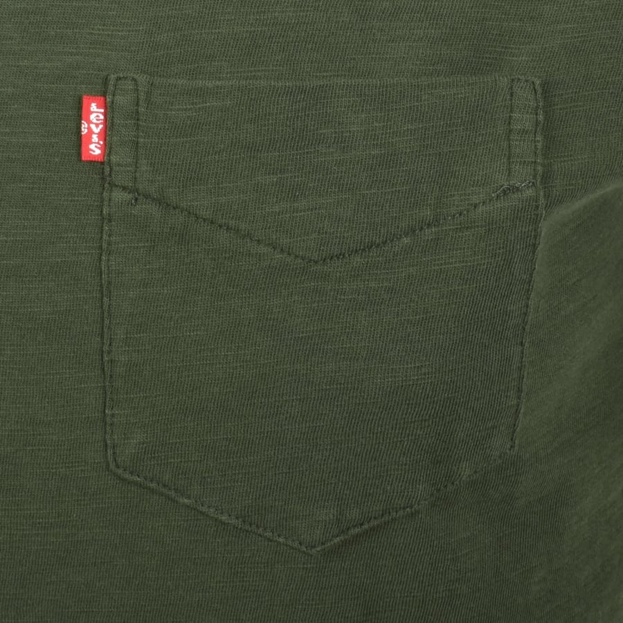 Image number 3 for Levis Original Classic Pocket T Shirt Green