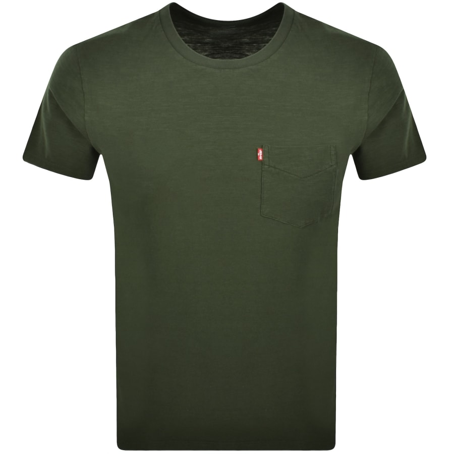 Image number 1 for Levis Original Classic Pocket T Shirt Green