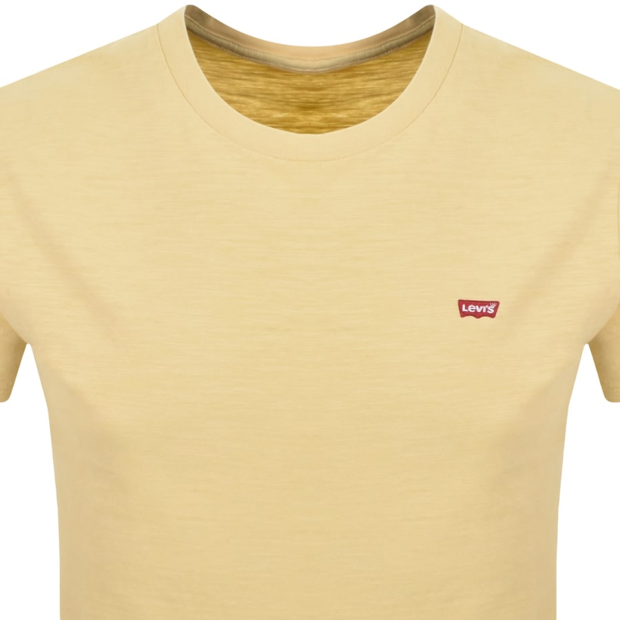Image number 2 for Levis Original Housemark T Shirt Straw Yellow