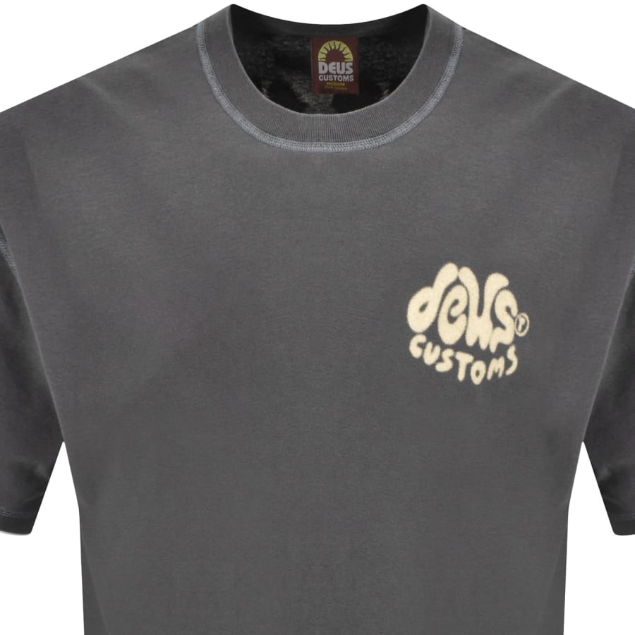 Image number 3 for Deus Ex Machina Debris Reverse T Shirt Grey