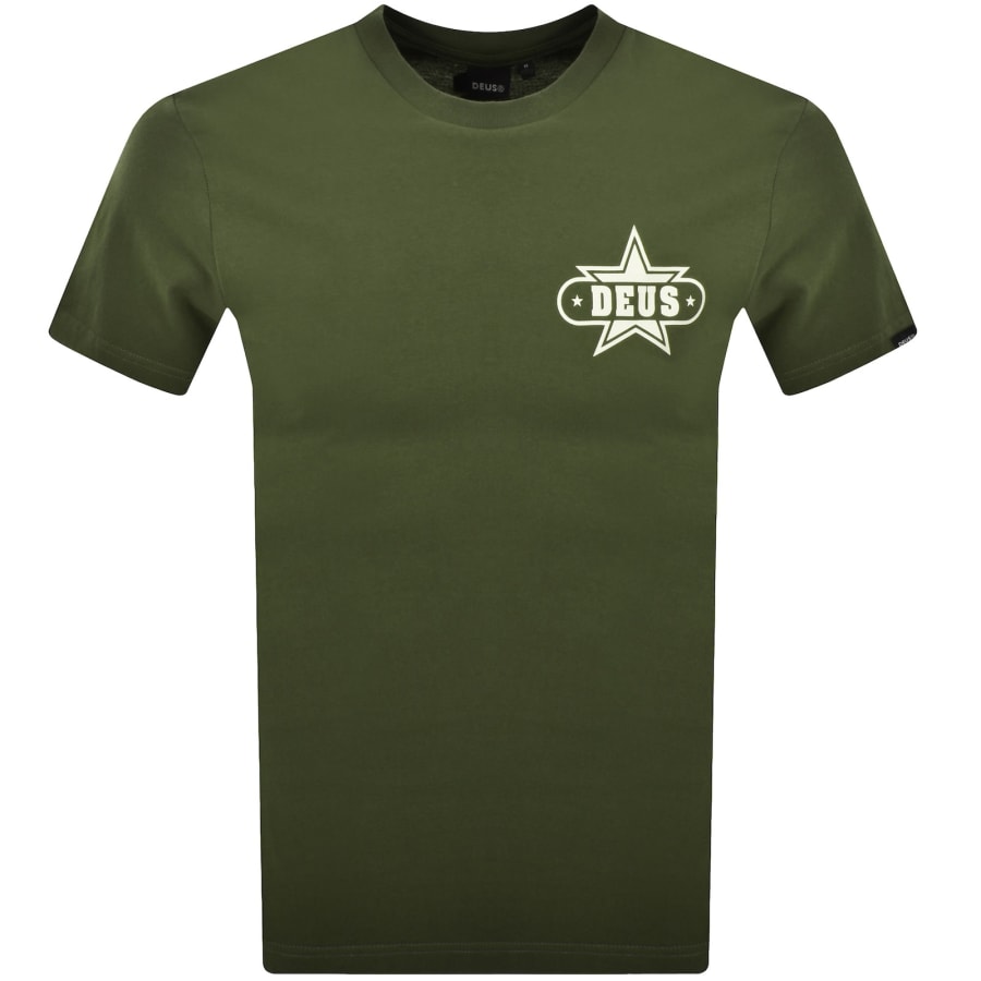 Image number 2 for Deus Ex Machina Gumshoe T Shirt Green