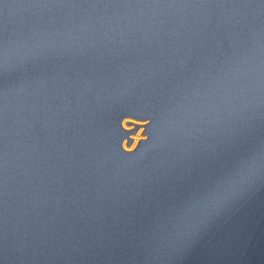Image number 3 for Farah Brewer Long Sleeve Shirt Blue